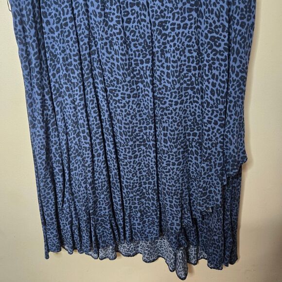 Torrid Leopard Print Dress 3 Navy - Picture 3 of 7